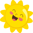Playful Sun Background Graphic